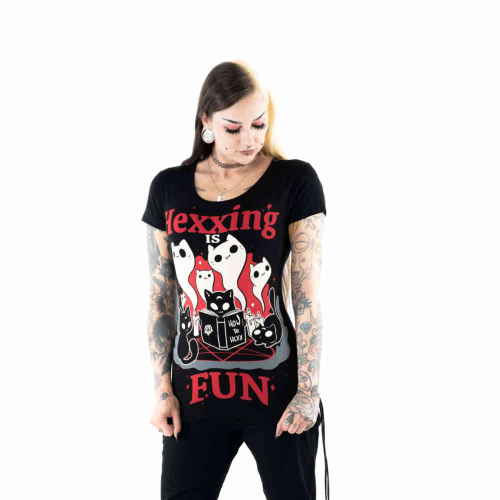Cupcake Cult - Hexxing Is Fun T-shirt Femme - Noir